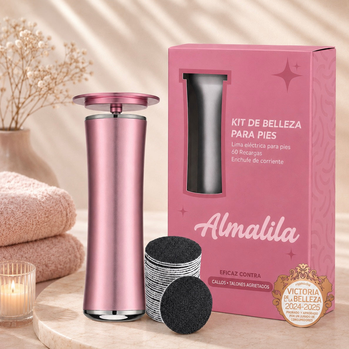 ALMALILA™ Lima Eléctrica – Pies Suaves y Lisos