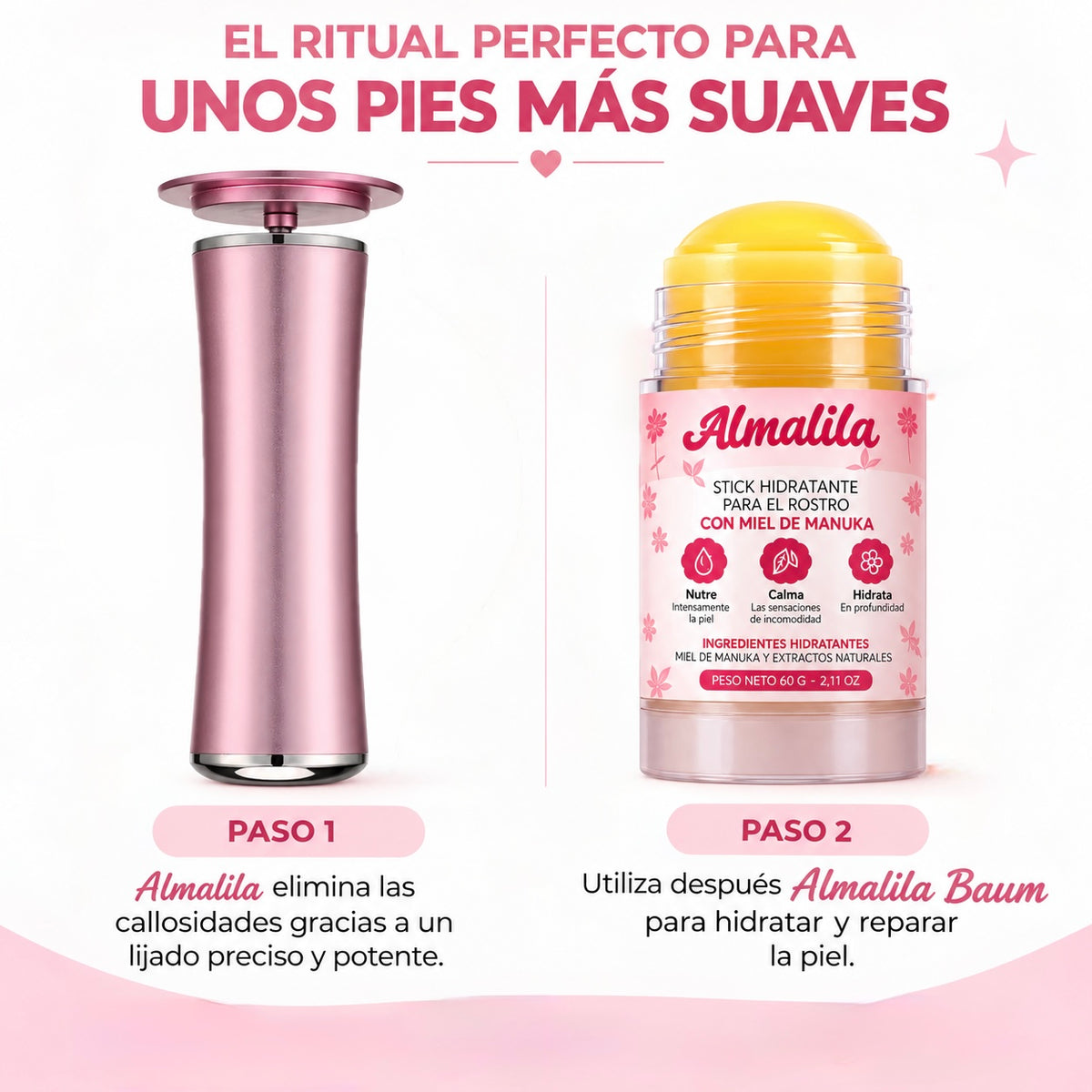 ALMALILA™ Lima Eléctrica – Pies Suaves y Lisos