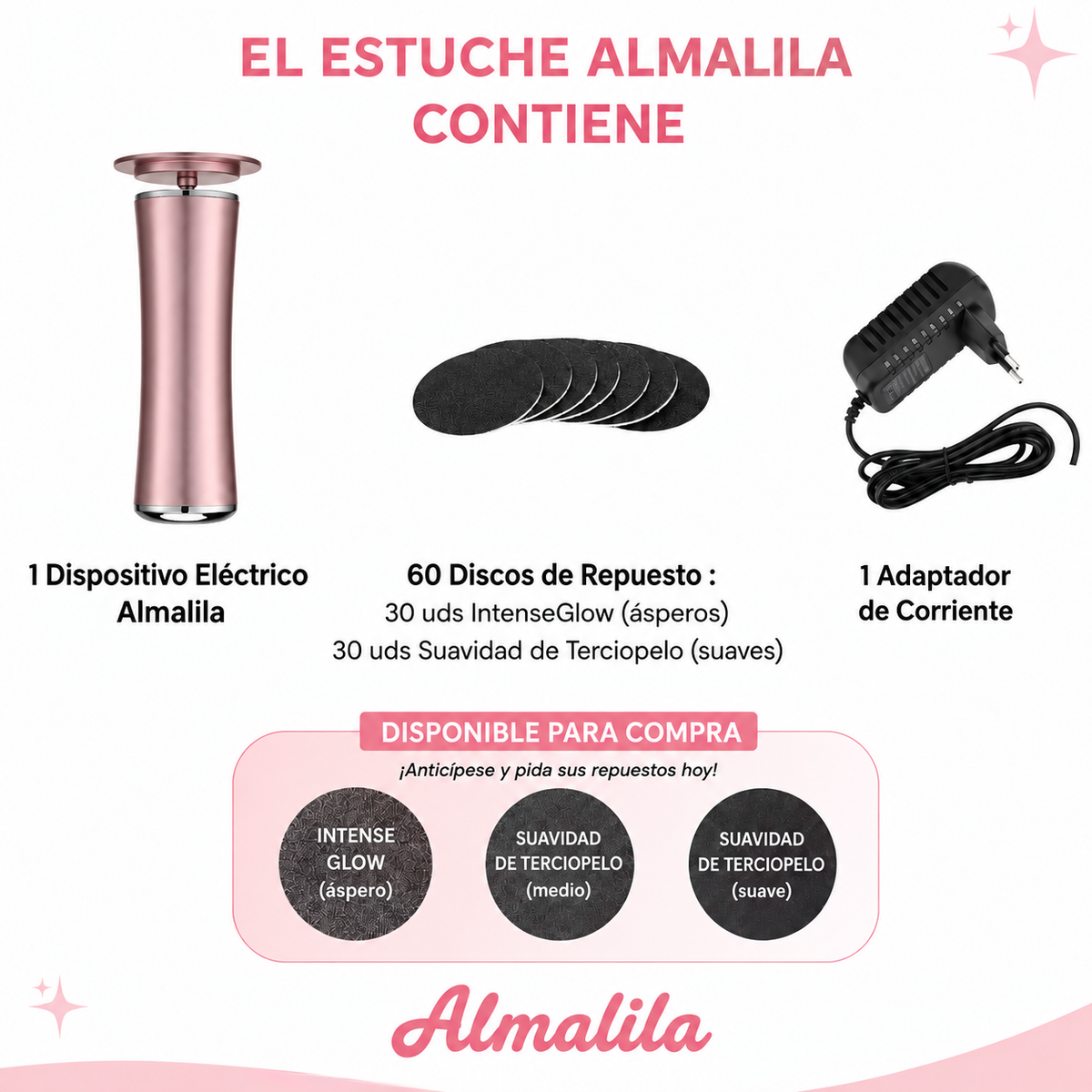 ALMALILA™ Lima Eléctrica – Pies Suaves y Lisos